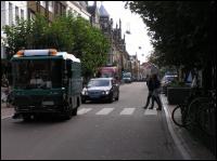 Straatbeeld winkelstraat