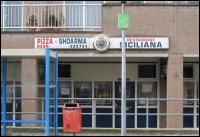 Voorkant pizzaria